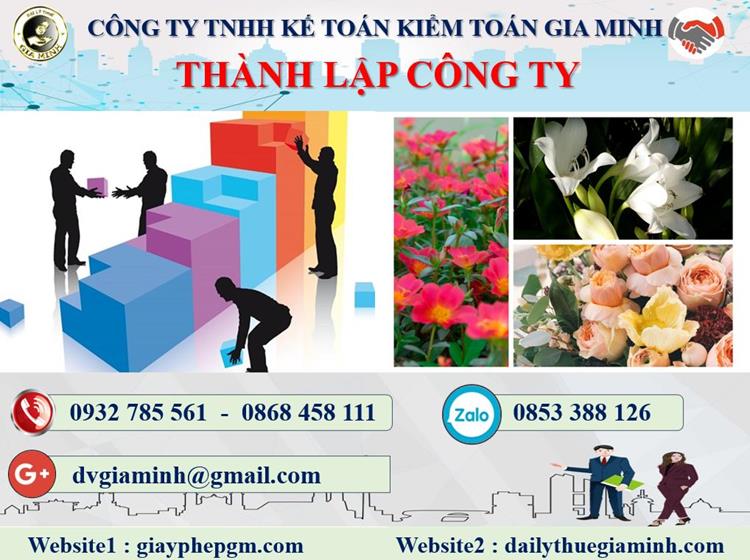 Thủ tục thành lập công ty bán buôn phân bón tại Thanh Hóa