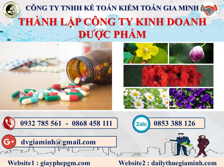 Thủ tục thành lập công ty kinh doanh dược phẩm tại Bạc Liêu