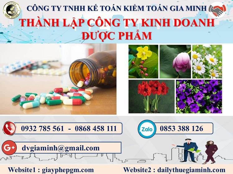 Thủ tục thành lập công ty kinh doanh dược phẩm tại Bình Định