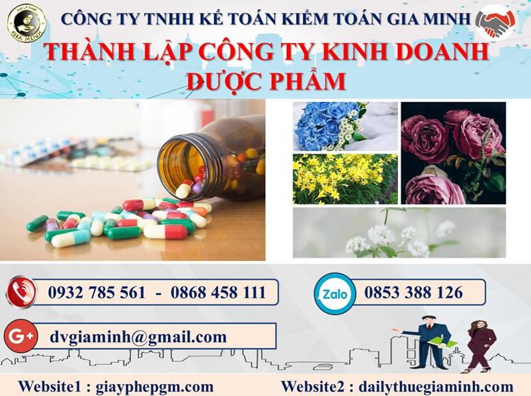 Thủ tục thành lập công ty kinh doanh dược phẩm tại Huyện Vĩnh Thạnh