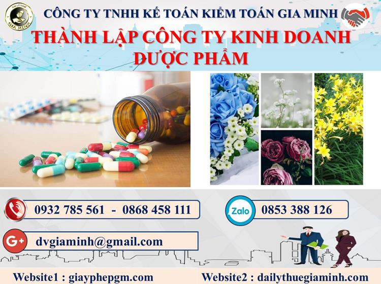 Thủ tục thành lập công ty kinh doanh dược phẩm tại Quận Ninh Kiều