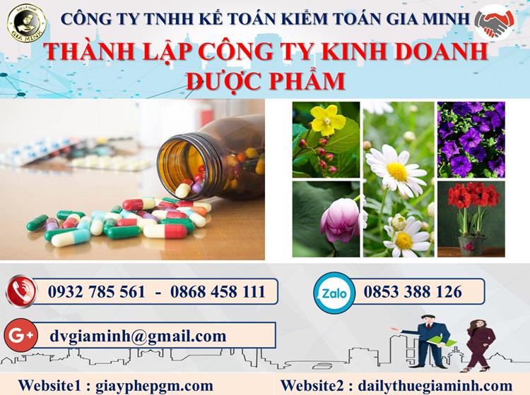 Thủ tục thành lập công ty kinh doanh dược phẩm tại Thị Xã Sơn Tây