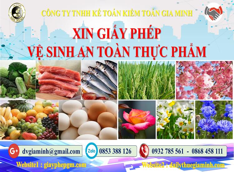 Thủ tục xin giấy phép vệ sinh an toàn thực phẩm tại huyện Vĩnh Thạnh