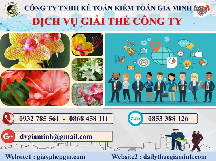 Trình tự dịch vụ giải thể công ty trọn gói ở Bắc Giang