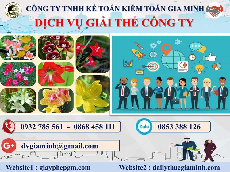 Trình tự dịch vụ giải thể công ty trọn gói ở Hà Giang