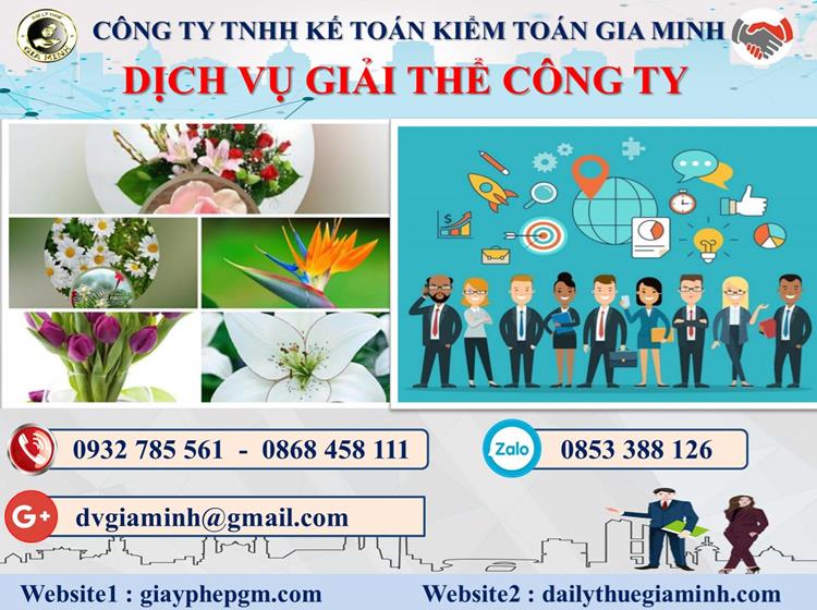 Trình tự dịch vụ giải thể công ty trọn gói ở Huyện An Dương