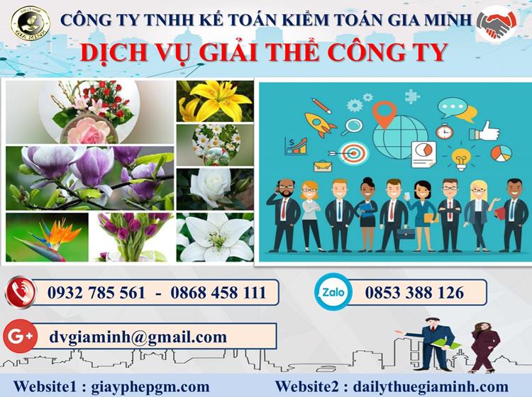 Trình tự dịch vụ giải thể công ty trọn gói ở Huyện Kiến Thụy