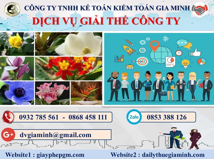 Trình tự dịch vụ giải thể công ty trọn gói ở Huyện Sóc Sơn