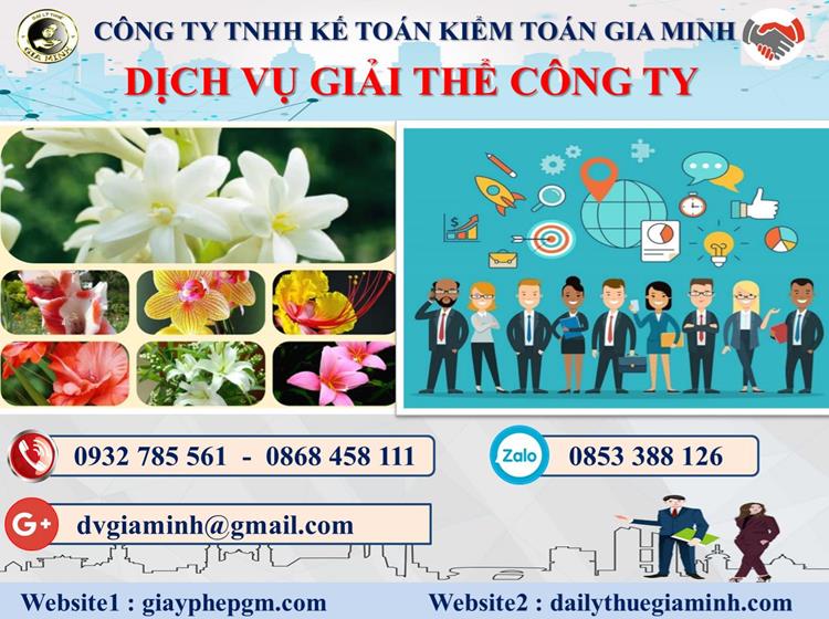 Trình tự dịch vụ giải thể công ty trọn gói ở Lâm Đồng