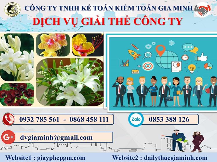 Trình tự dịch vụ giải thể công ty trọn gói ở Lạng Sơn