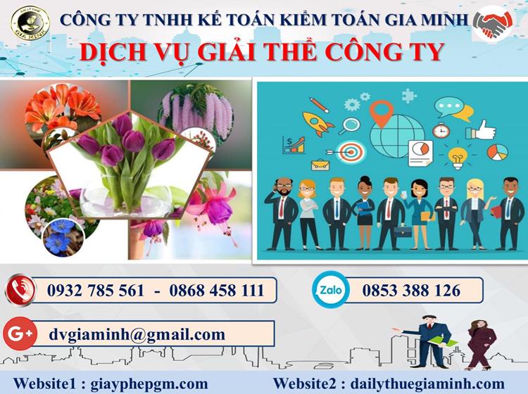 Trình tự dịch vụ giải thể công ty trọn gói ở Quận Dương Kinh