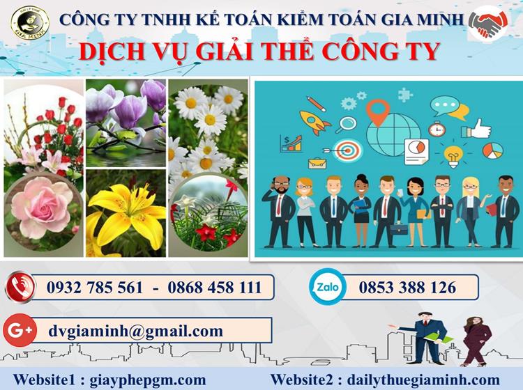 Trình tự dịch vụ giải thể công ty trọn gói ở Quận Hồng Bàng