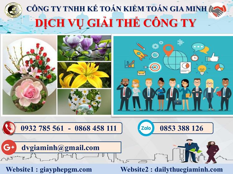 Trình tự dịch vụ giải thể công ty trọn gói ở Quận Kiến An