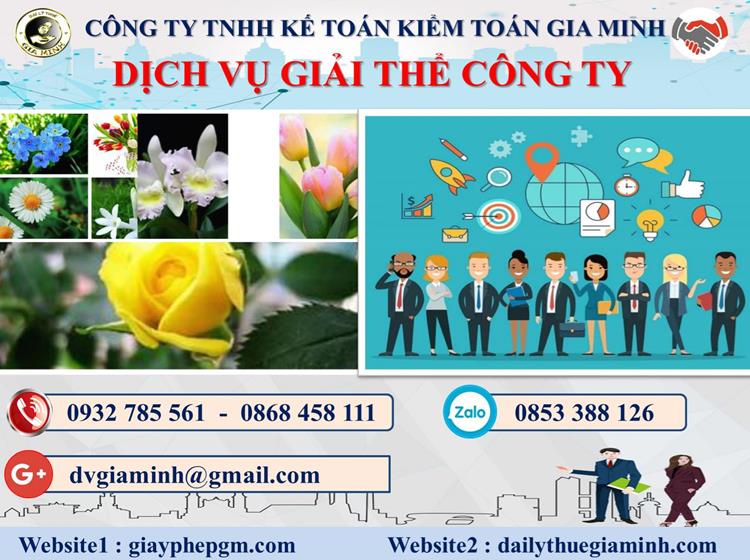 Trình tự dịch vụ giải thể công ty trọn gói ở Quận Tân Phú