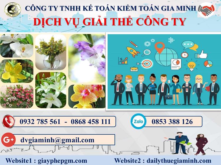 Trình tự dịch vụ giải thể công ty trọn gói ở Quảng Bình