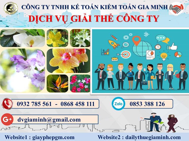 Trình tự dịch vụ giải thể công ty trọn gói ở Quảng Ngãi