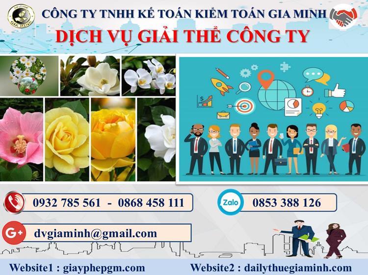 Trình tự dịch vụ giải thể công ty trọn gói ở Thanh Hóa