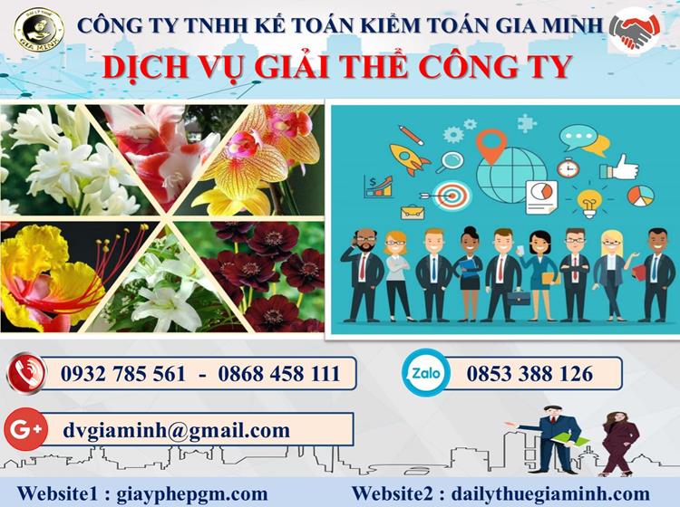Trình tự dịch vụ giải thể công ty trọn gói ở Thị Xã Sơn Tây