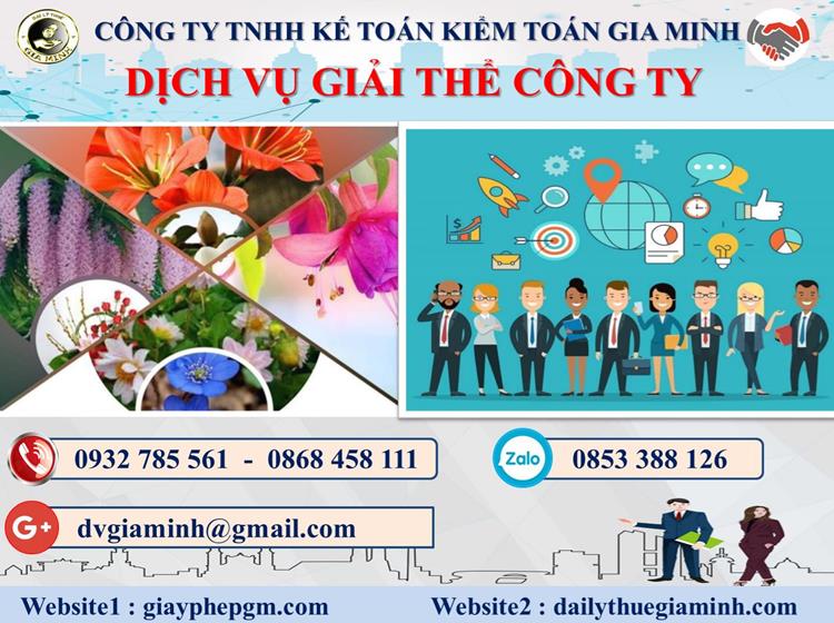 Trình tự dịch vụ giải thể công ty trọn gói ở Tiền Giang