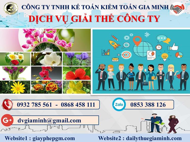 Trình tự dịch vụ giải thể công ty trọn gói ở Tuyên Quang