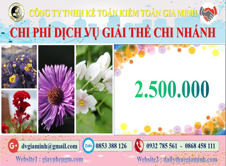 Chi phí dịch vụ giải thể chi nhánh tại Huyện Quốc Oai