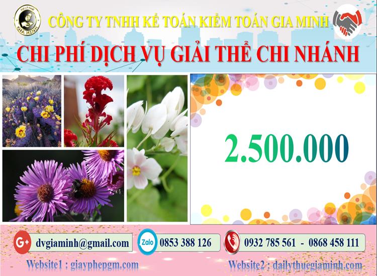 Chi phí dịch vụ giải thể chi nhánh tại Quận Hoàn Kiếm