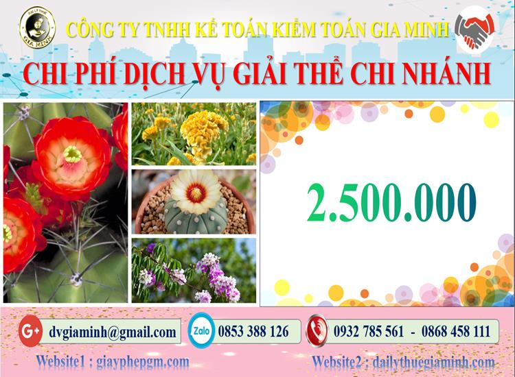 Chi phí dịch vụ giải thể chi nhánh tại Thành phố Đà Nẵng