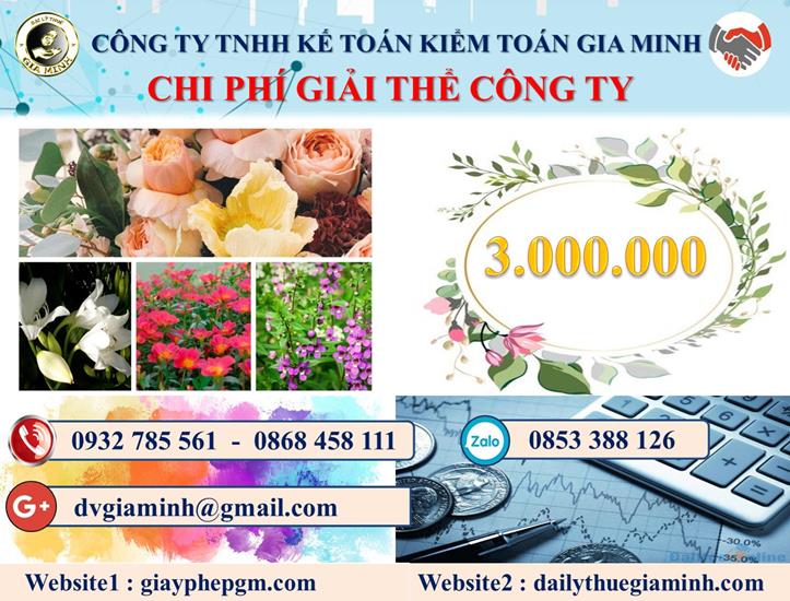 Chi phí dịch vụ giải thể công ty nhanh gọn uy tín Tuyên Quang