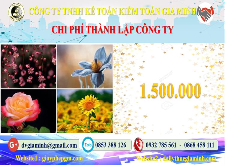 Chi phí dịch vụ thành lập công ty ở Thanh Hóa
