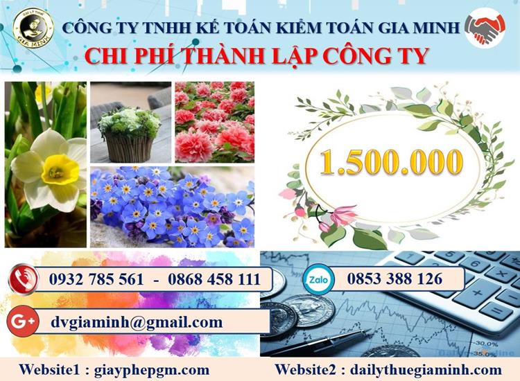 Chi phí thành lập công ty dược phẩm tại Thanh Hóa