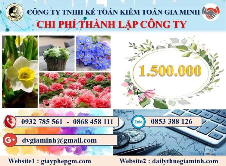Chi phí thành lập công ty dược phẩm tại Tiền Giang