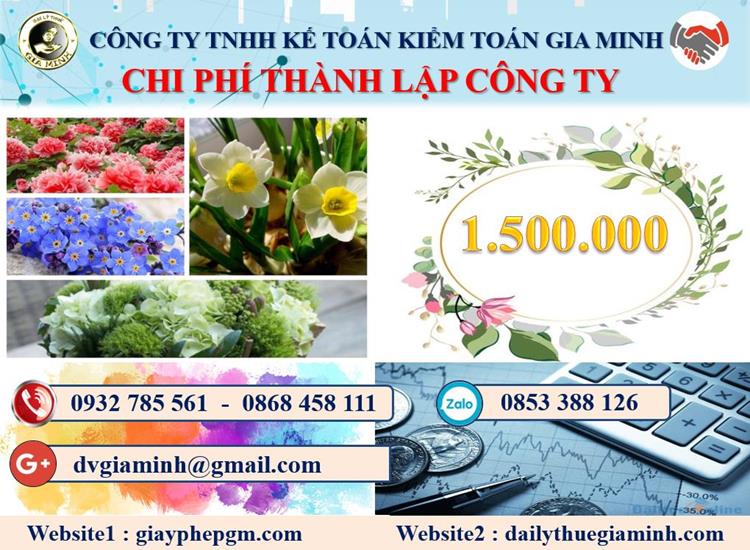 Chi phí thành lập công ty dược phẩm tại Tuyên Quang
