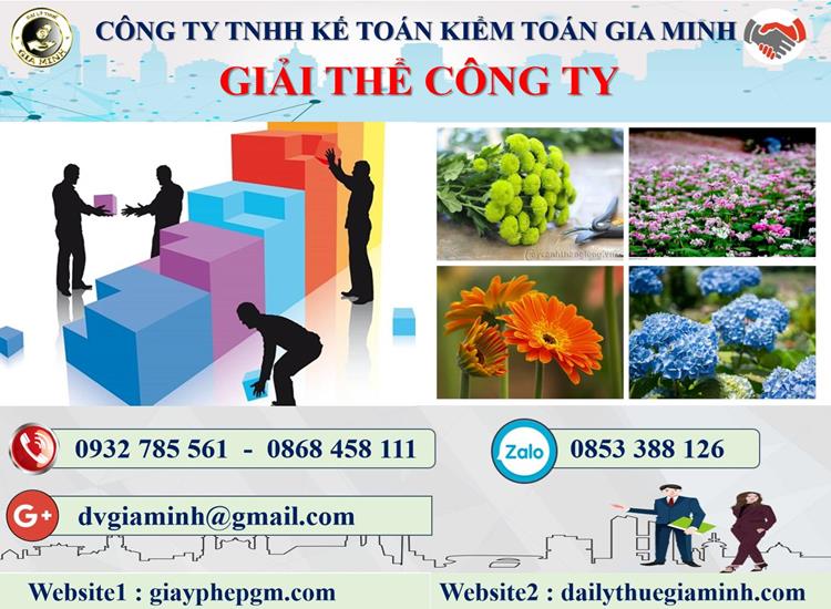 Thủ tục dịch vụ giải thể công ty nhanh gọn uy tín Bình Thuận