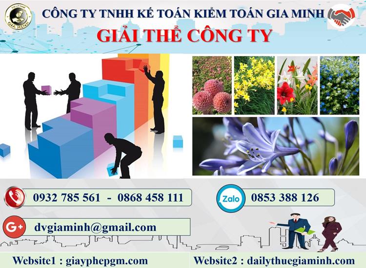Thủ tục dịch vụ giải thể công ty nhanh gọn uy tín Ninh Thuận