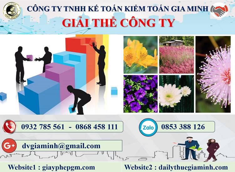 Thủ tục dịch vụ giải thể công ty nhanh gọn uy tín Quận Ninh Kiều