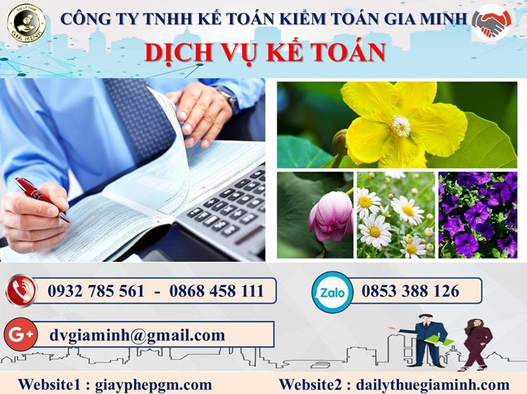 Thủ tục dịch vụ kế toán trọn gói uy tín tại Huyện Hóc Môn