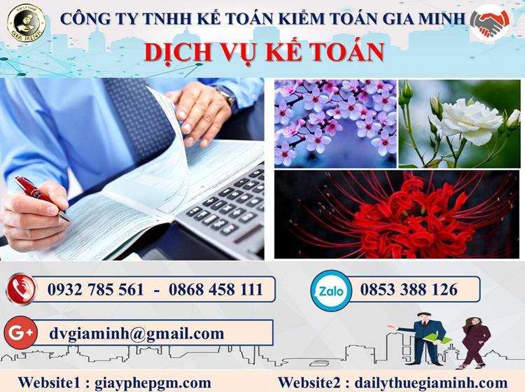Thủ tục dịch vụ kế toán trọn gói uy tín tại Quận Bình Tân