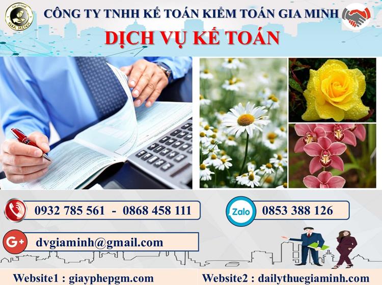 Thủ tục dịch vụ kế toán trọn gói uy tín tại Quận Tân Bình
