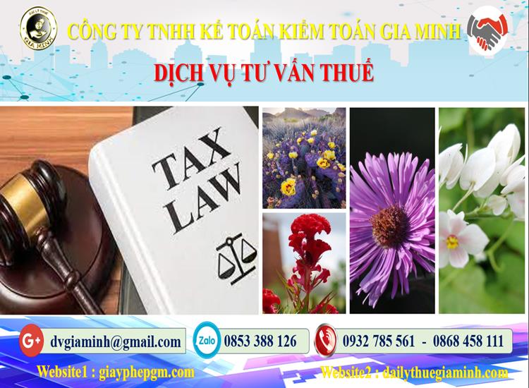Dịch vụ tư vấn thuế tại Quận Ô Môn