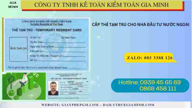 Dịch vụ cấp thẻ tạm trú cho nhà đầu tư nước ngoài ở Việt Nam