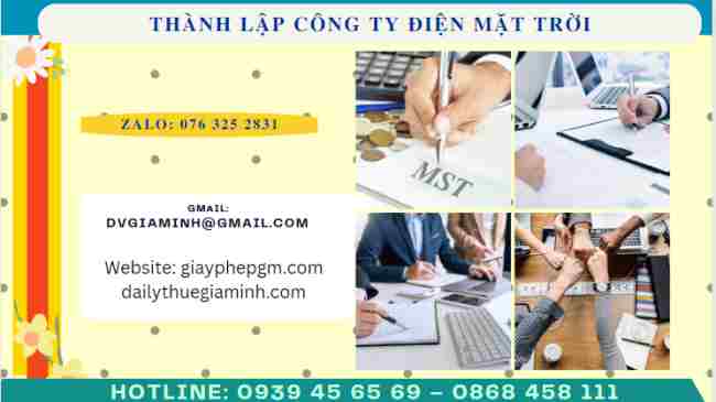 Thành lập công ty điện mặt trời tại Cần Thơ Thành lập công ty điện mặt trời tại Cần Thơ