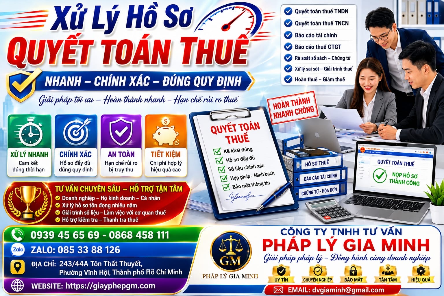 Xử Lý Hồ Sơ Quyết Toán Thuế Nhanh