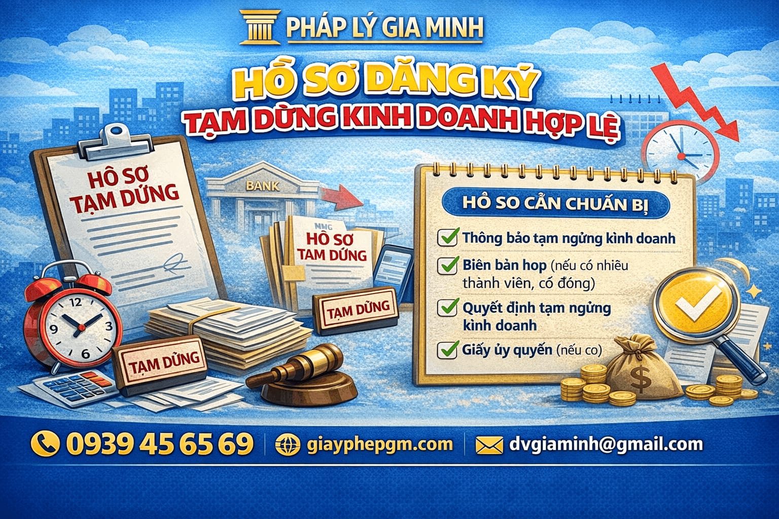 Dịch vụ tạm ngừng kinh doanh trọn gói cho doanh nghiệp – Thủ tục nhanh, chi phí hợp lý dịch vụ pháp lý tạm ngừng doanh nghiệp