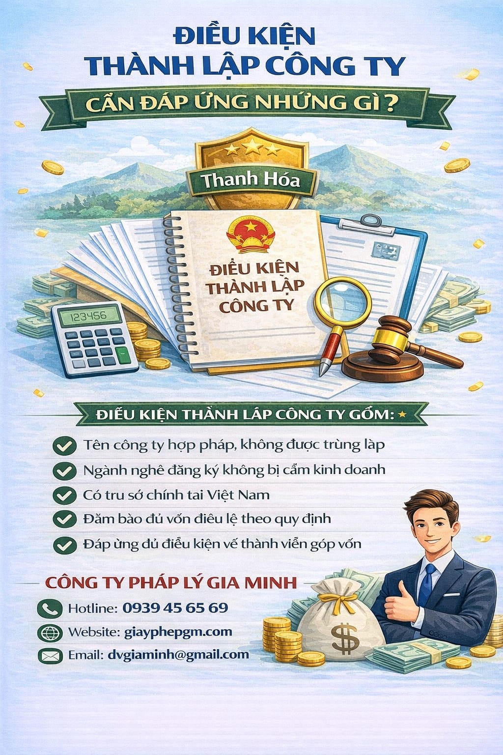 Điều kiện mở doanh nghiệp Thanh Hóa

