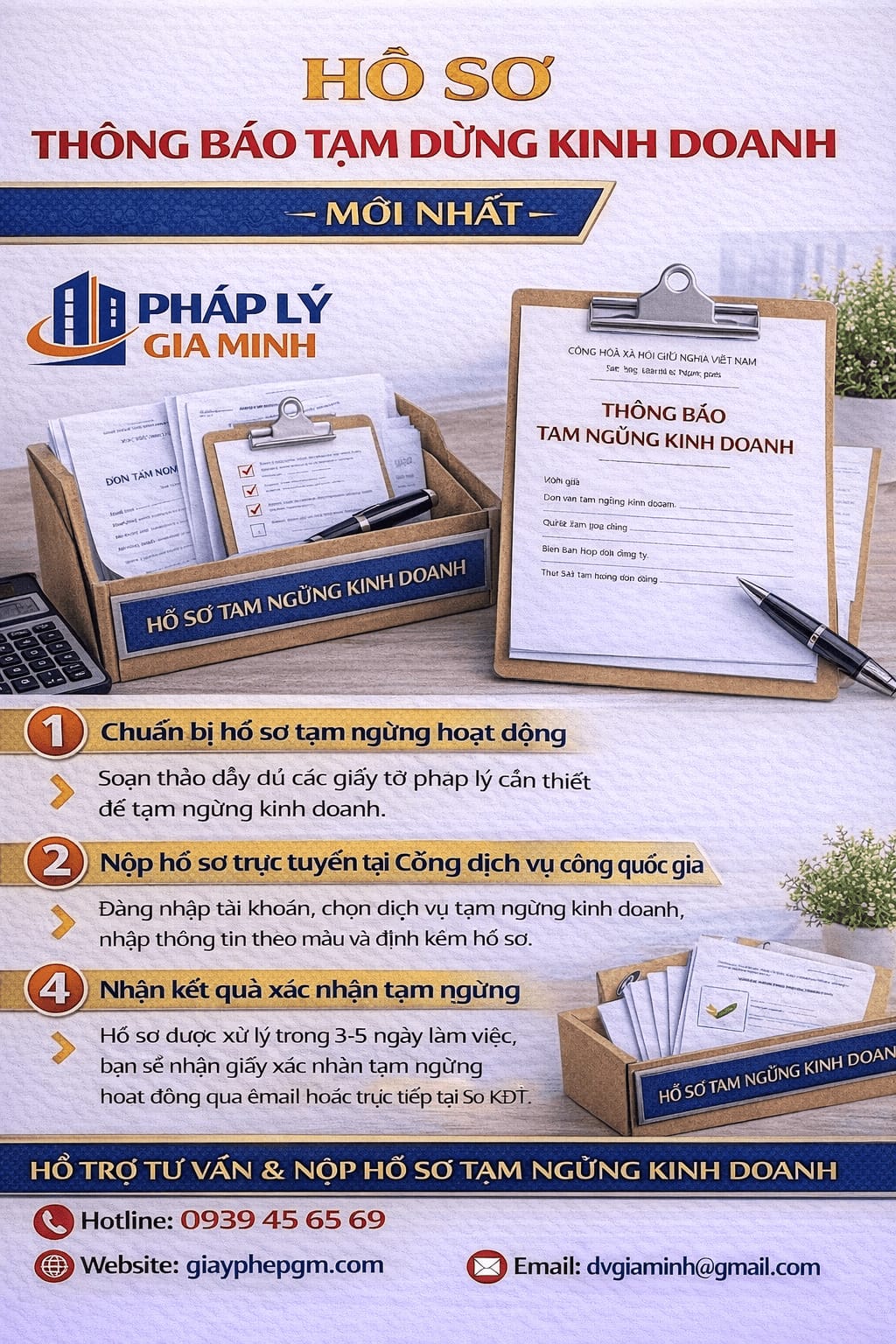 Dịch vụ tạm ngừng kinh doanh trọn gói