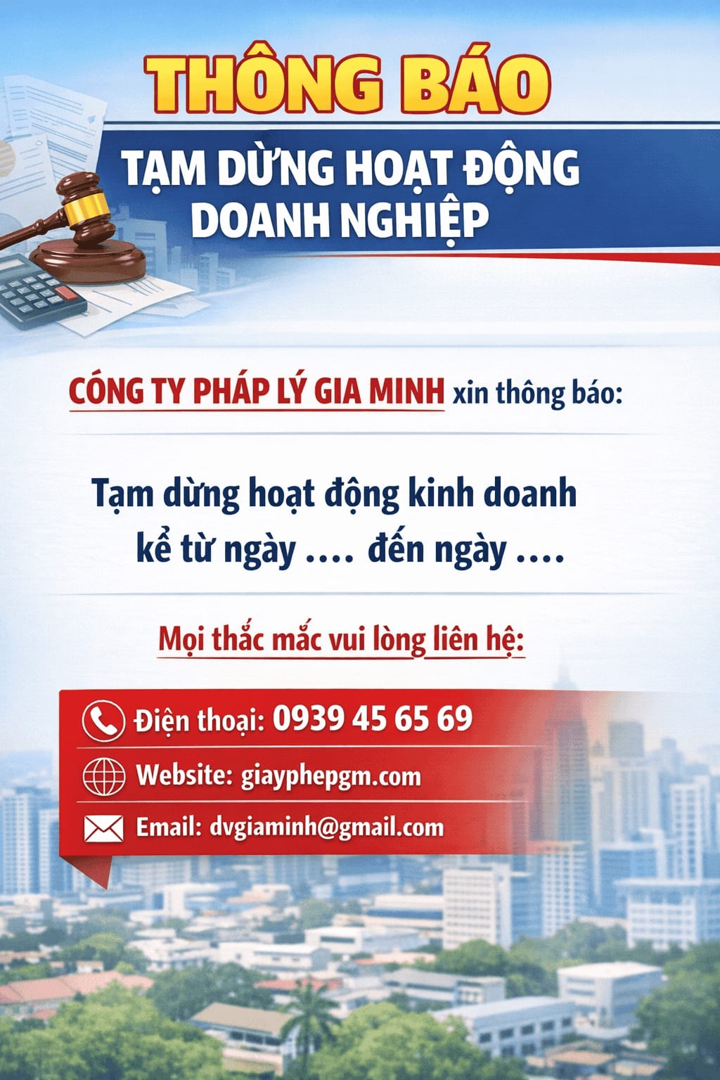 tạm ngừng kinh doanh công ty cổ phần