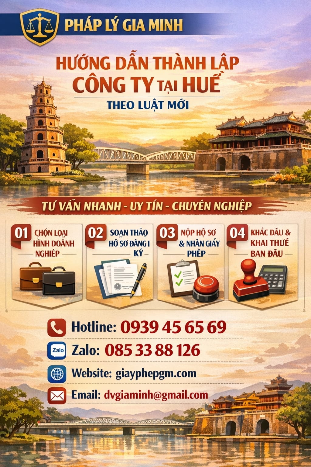 Tư vấn thủ tục mở công ty sản xuất đồ gỗ tại Huế trọn gói 