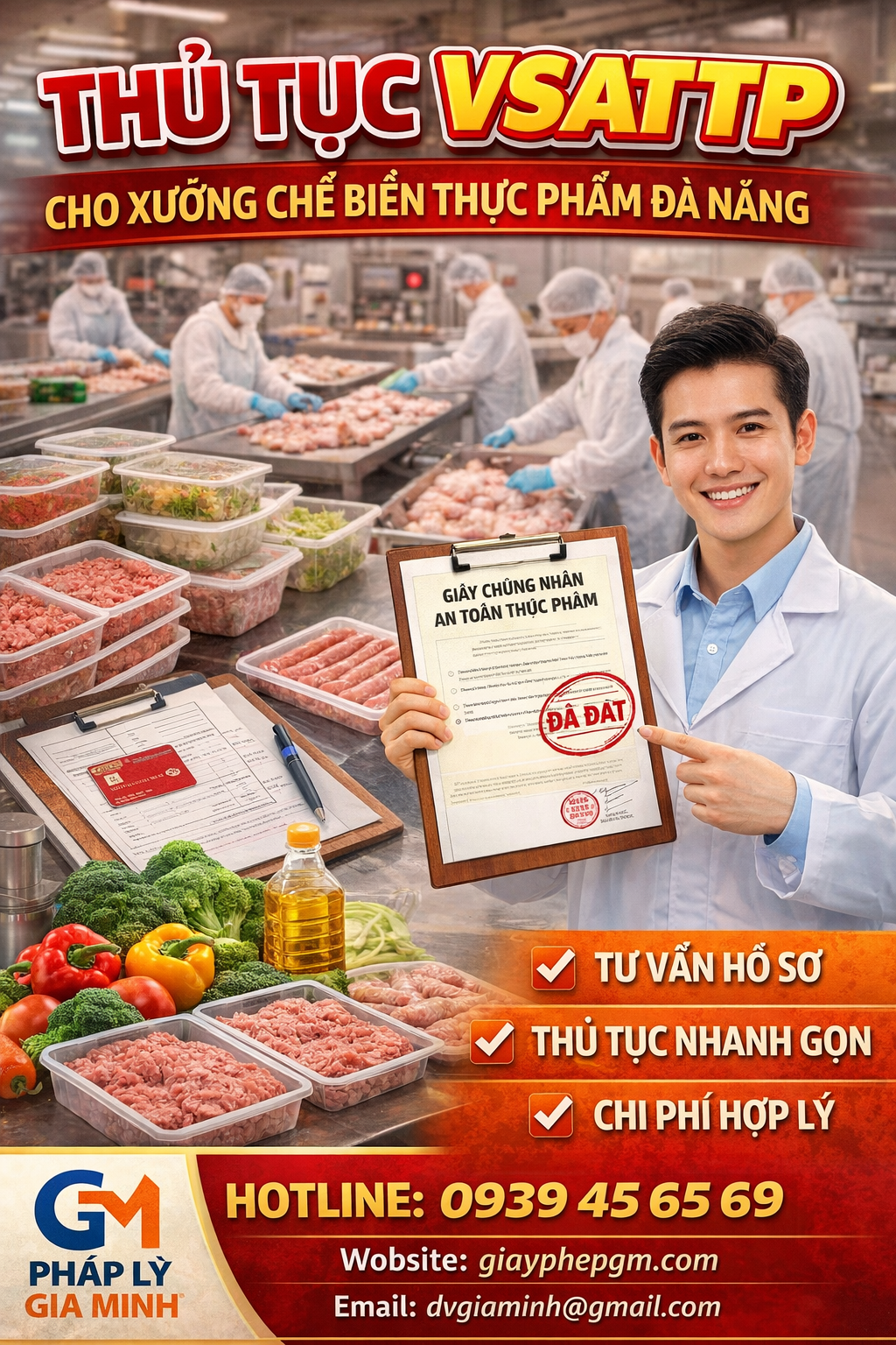 Xin giấy VSATTP cho cơ sở sản xuất thực phẩm tại Đà Nẵng – Hướng dẫn đầy đủ & thực tế nhất xin giấy VSATTP cho cơ sở sản xuất thực phẩm tại Đà Nẵng