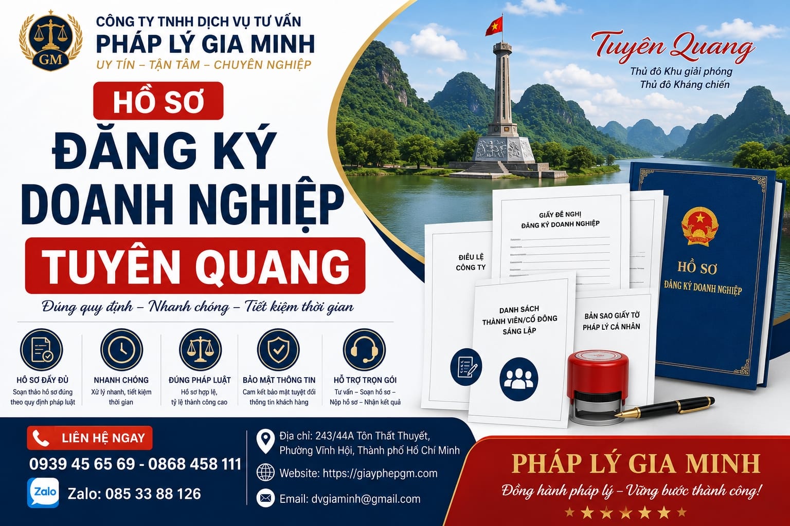 Hồ Sơ Đăng Ký Doanh Nghiệp Tuyên Quang