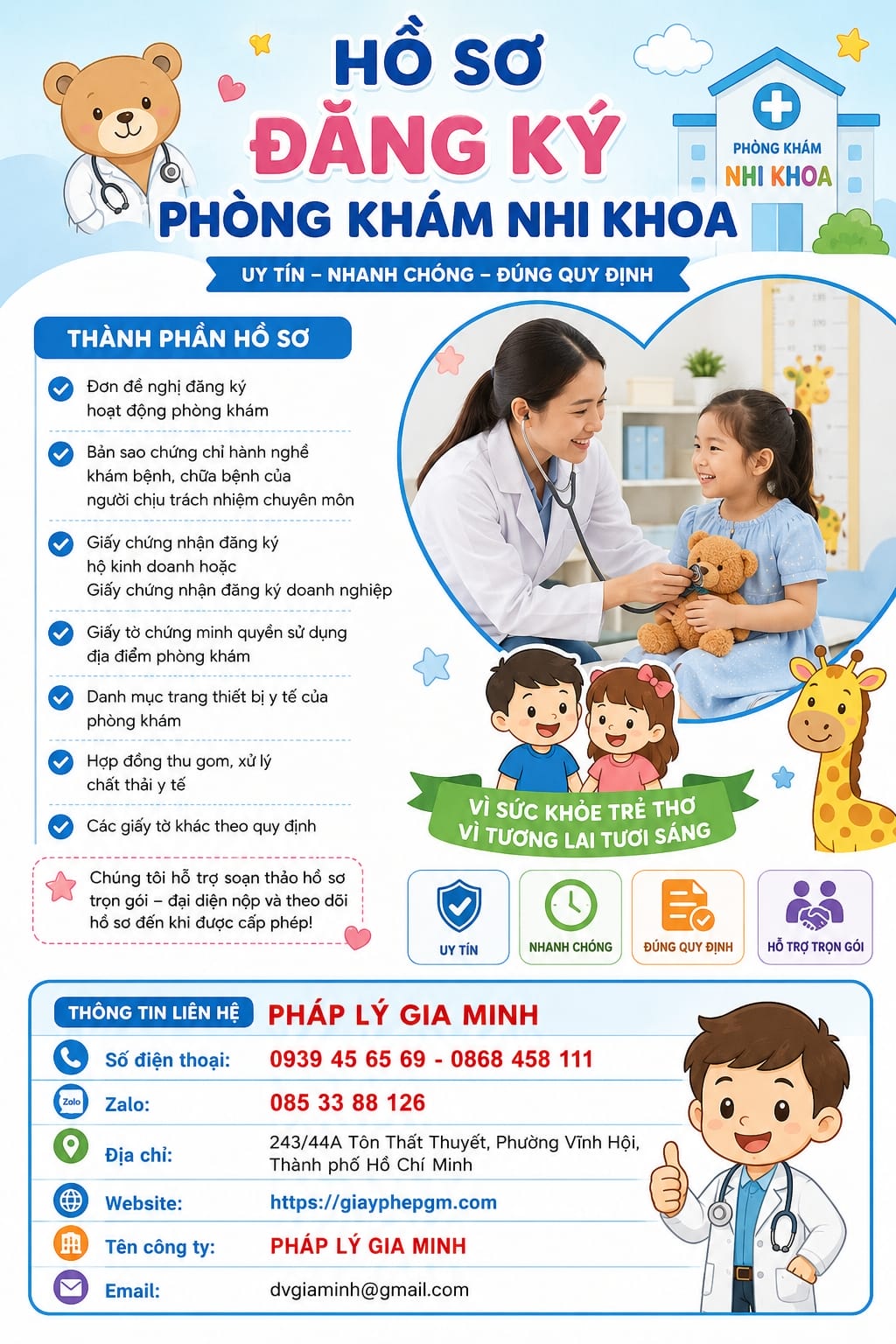 Hồ Sơ Đăng Ký Phòng Khám Nhi Khoa
